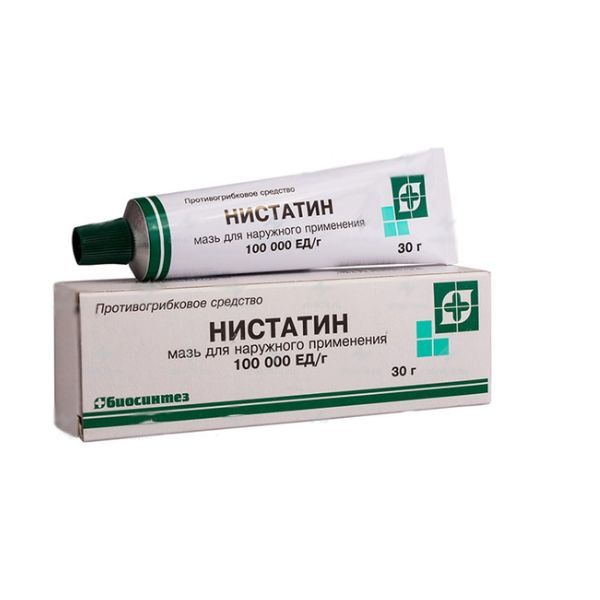 Изображение товара Нистатин мазь для наружного применения 100000ЕД/г 30г - противогрибковое средство