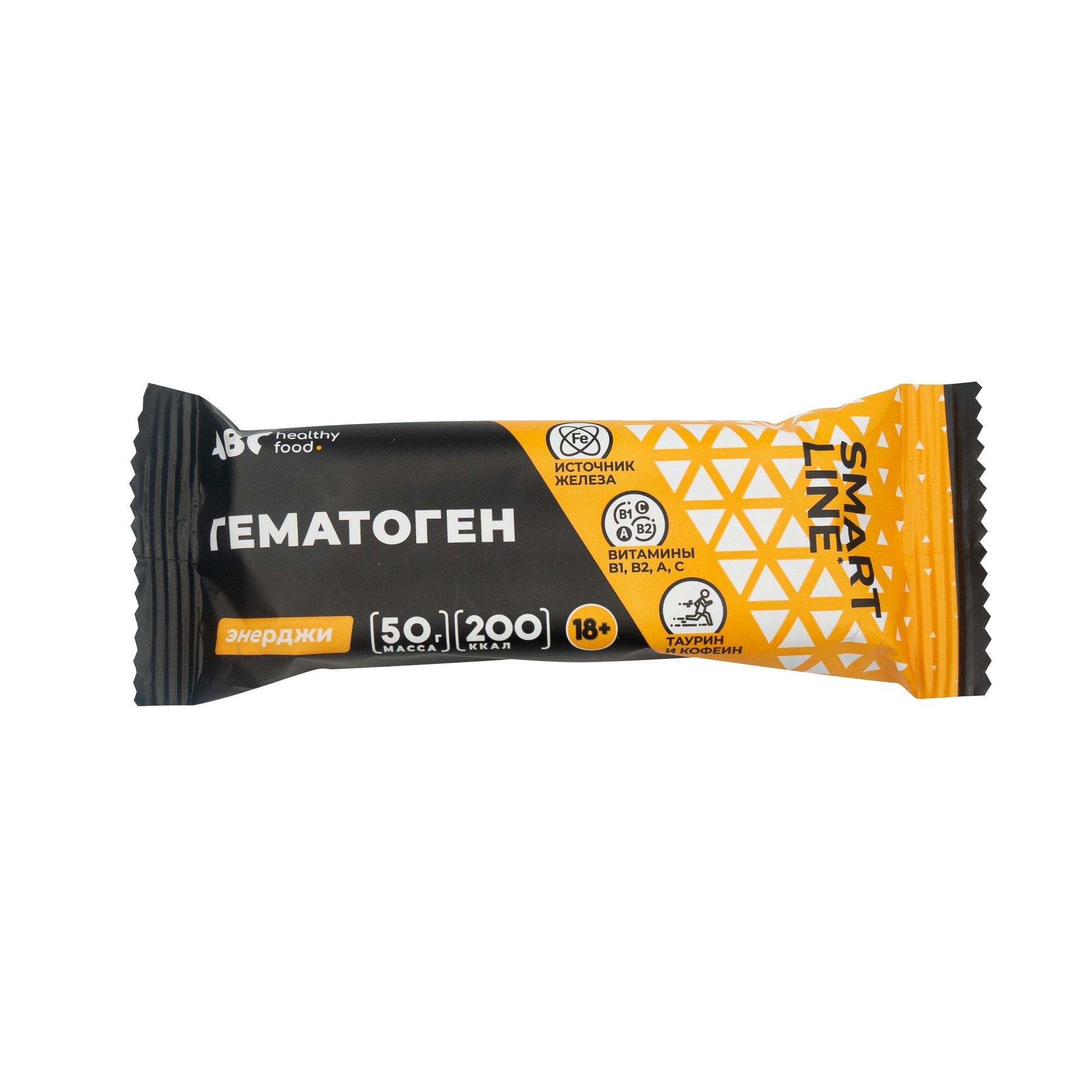 Изображение товара Гематоген для бодрости Энерджи ABC Healthy Food 50г с железом и витаминами