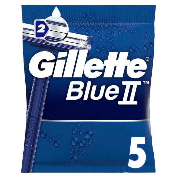 Изображение товара Одноразовые мужские бритвы Gillette Blue2 5 шт. гладкое бритье комфорт и качество