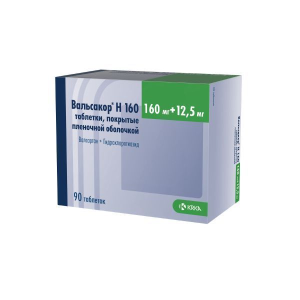 Изображение товара Вальсакор Н160 таблетки для снижения артериального давления 90 шт