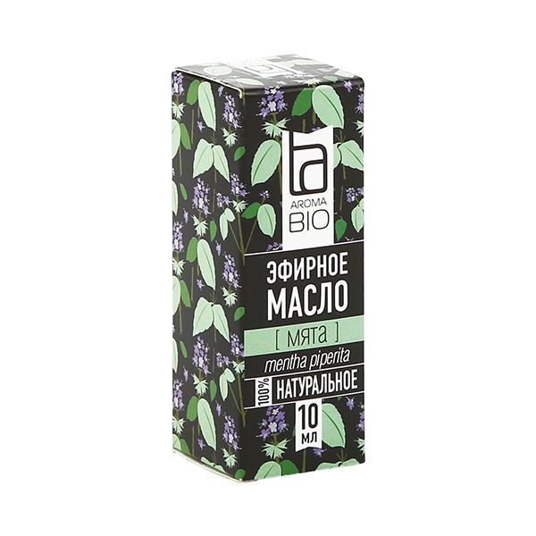 Изображение товара Эфирное масло мяты AromaBio 10 мл натуральное для ингаляций массажа и ухода
