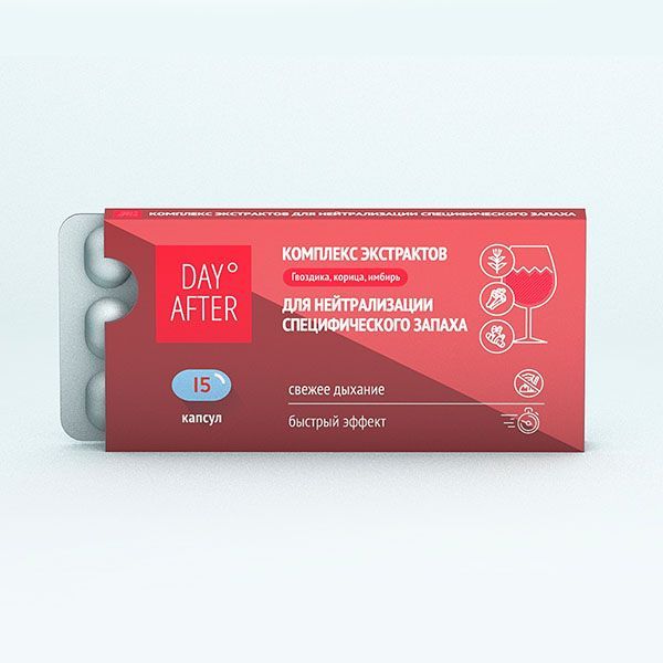 Изображение товара Дэй Афтер комплекс экстрактов гвоздика-корица-имбирь Будь Здоров! капсулы 15шт