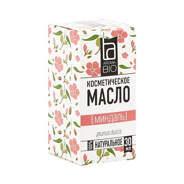 Изображение товара Миндальное косметическое масло AromaBio 30мл натуральное для лица и тела