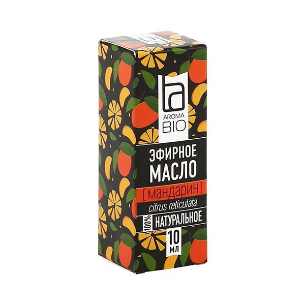 Изображение товара Эфирное масло мандарина AromaBio 10мл натуральное для ароматерапии и ухода