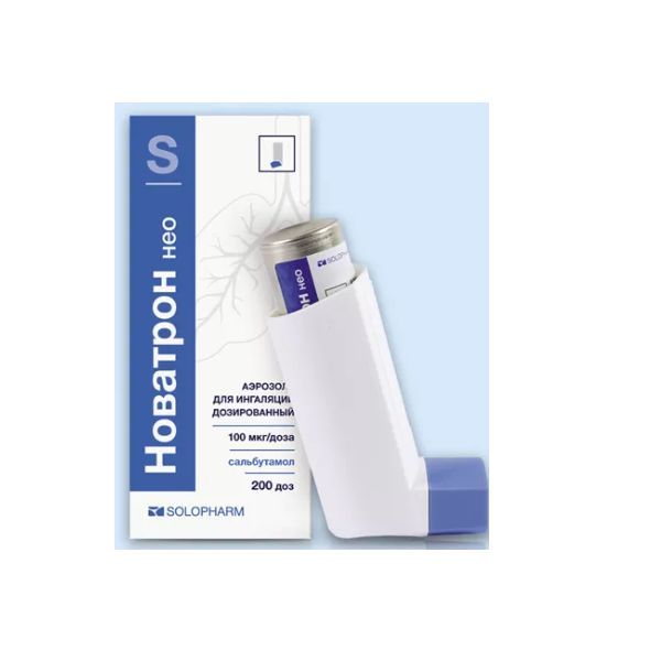 Изображение товара Новатрон Нео аэрозоль для ингаляций дозированный 100мкг/доза 200доз