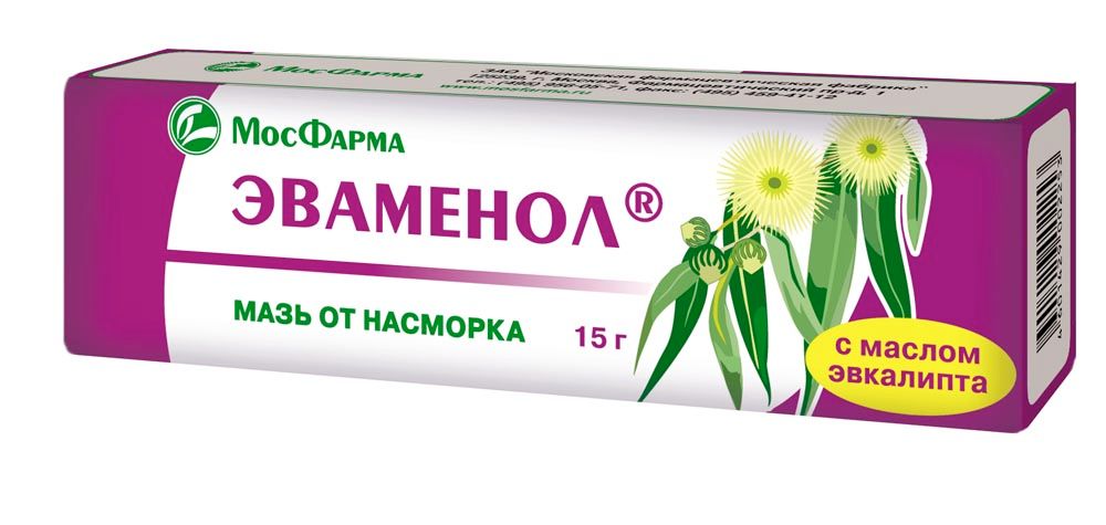 Изображение товара Эваменол мазь назал 15г для лечения ринита и простуды