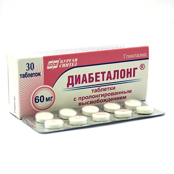 Изображение товара Лекарство [Глюкозид] Диабеталонг 60 мг пролонгированного высвобождения