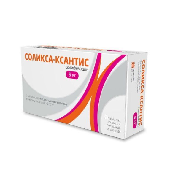 Изображение товара Соликса-Ксантис таблетки п/о плен. 5мг 60шт