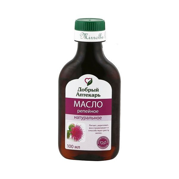 Изображение товара Масло репейное Добрый Аптекарь 100 мл для ухода за волосами и кожей головы