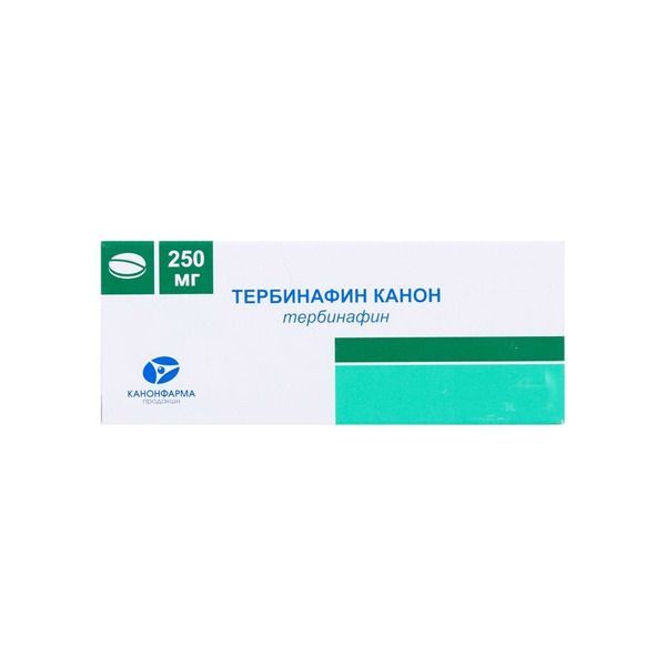 Изображение товара Тербинафин Канон таблетки 250мг 28шт - противогрибковое средство