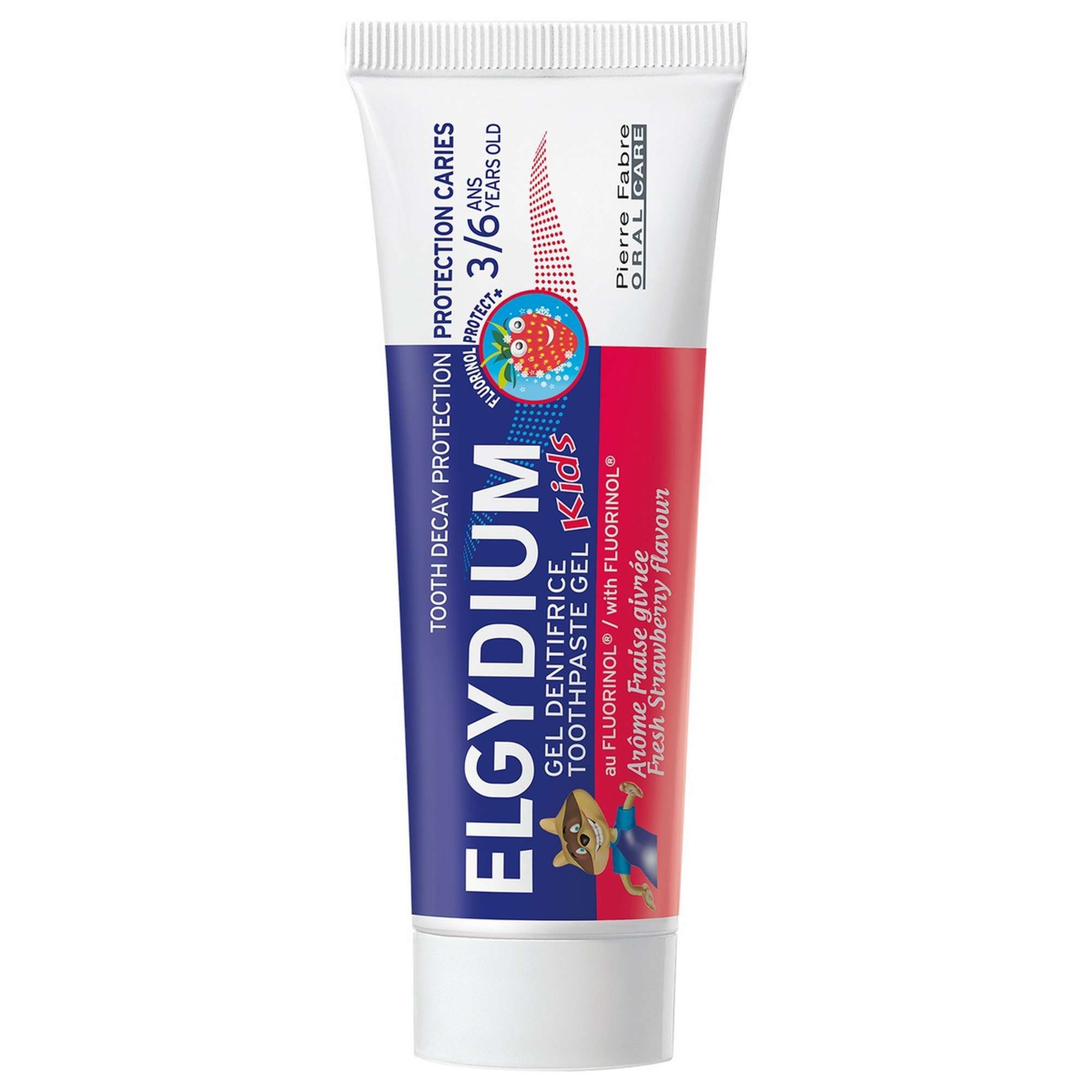 Изображение товара Зубная паста-гель для детей с 3 до 6 лет Fresh strawberry 50 мл Elgydium