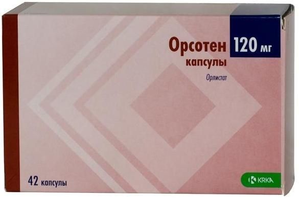 Изображение товара Орсотен капсулы 120 мг 42 шт для снижения веса и коррекции ожирения