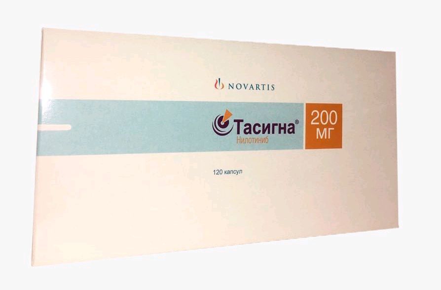 Изображение товара Тасигна капсулы 200мг 120 шт противоопухолевое лечение ХМЛ