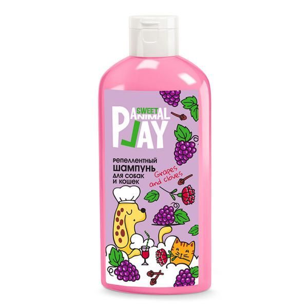 Изображение товара Шампунь для собак и кошек репеллентный виноград и гвоздика Animal Play Sweet 300мл