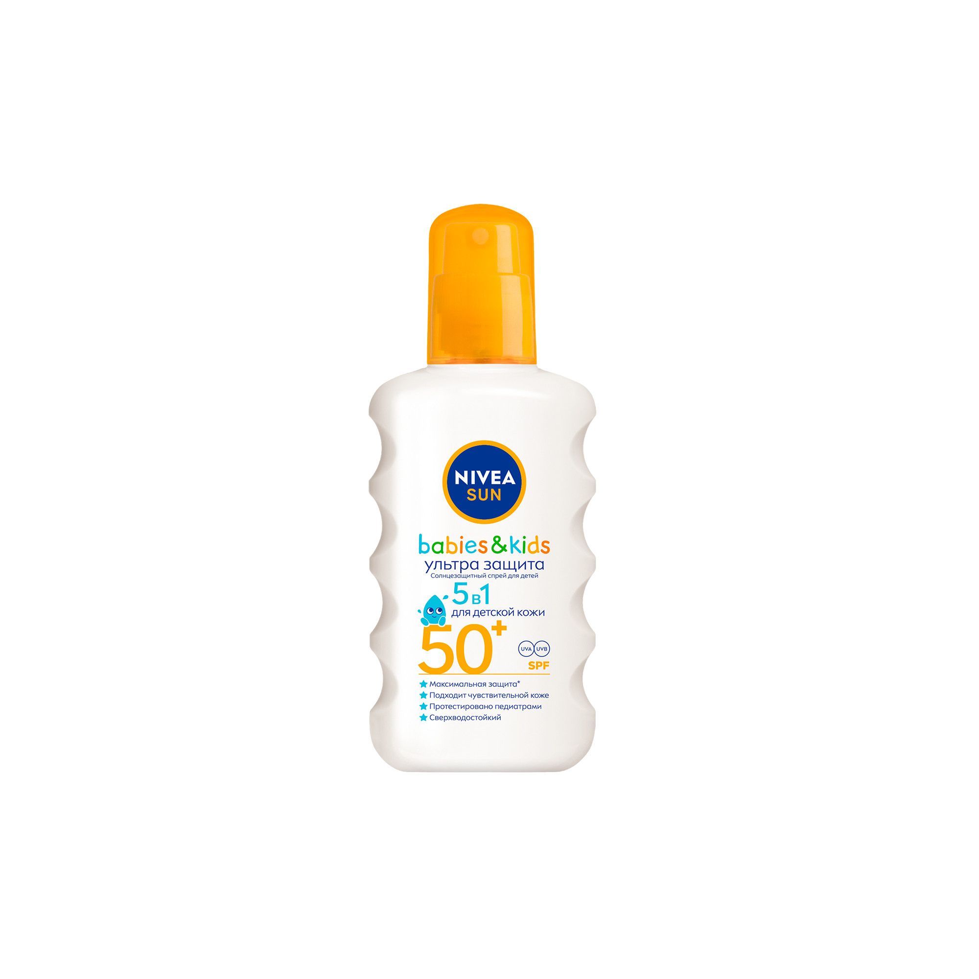 Изображение товара Спрей солнцезащитный Ультра защита SPF50+ Kids Sun Nivea/Нивея фл. 200мл (85847)
