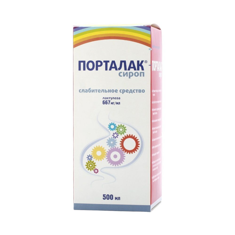 Изображение товара Порталак сироп 667мг/мл 500мл от запоров и печеночной энцефалопатии