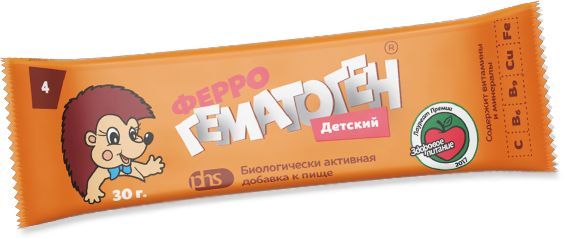 Изображение товара Пастилки Феррогематоген жевательные Детский 30 г