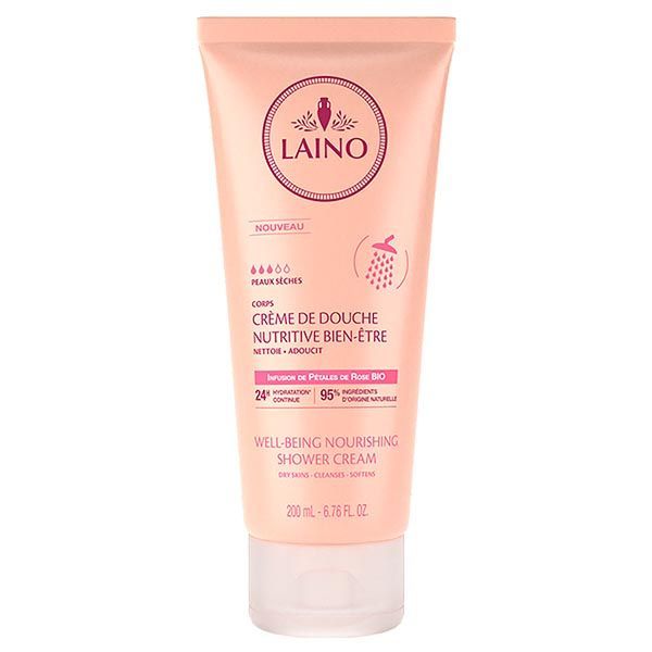 Изображение товара Крем для душа для сухой кожи питательный органический роза Laino/Лэно 200мл