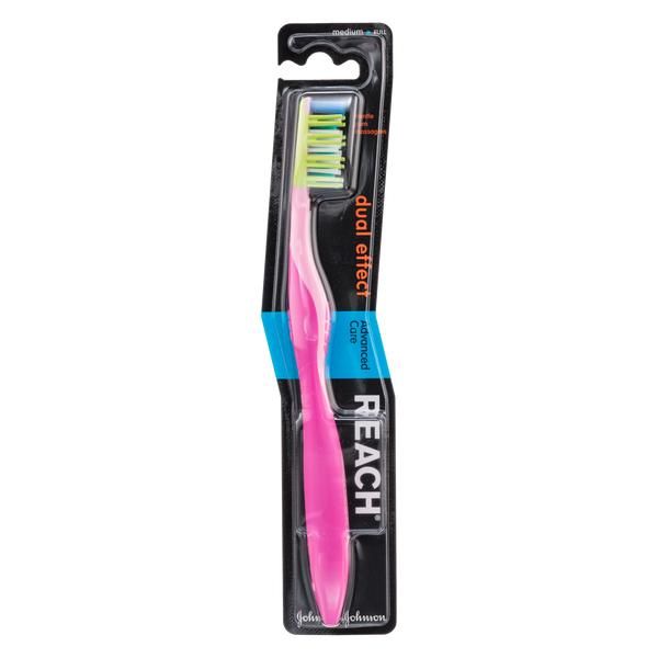 Изображение товара Щетка зубная Dualeffect Reach с массажем десен и крестообразной щетиной