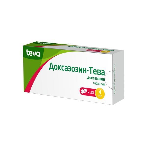 Изображение товара Доксазозин-Тева таблетки 4мг 30шт