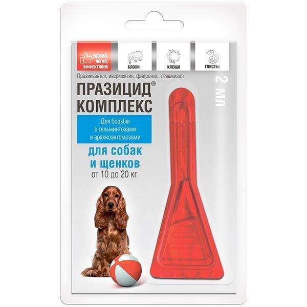 Изображение товара Празицид-комплекс Нео капли на холку для собак и щенков 2мл
