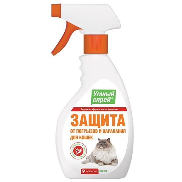 Изображение товара Средство для кошек защита от погрызов и царапания Умный спрей 200мл