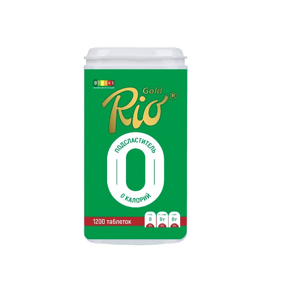 Изображение товара Подсластитель Фит Rio Gold 1200 таблеток для диеты и похудения