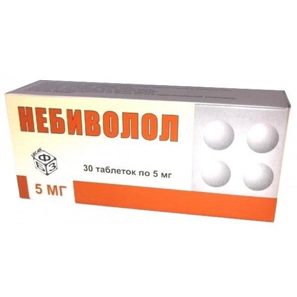 Изображение товара Небиволол 5мг таблетки для лечения артериальной гипертензии