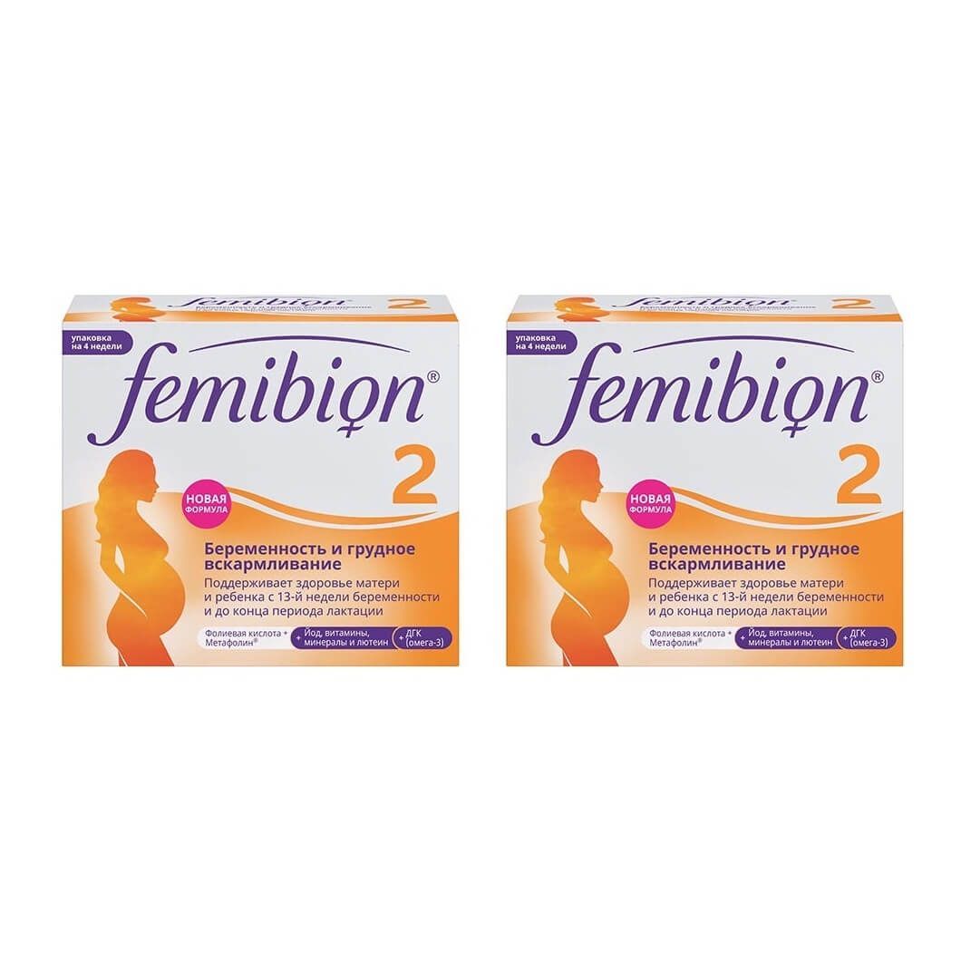 Изображение товара Фемибион II витамины и минералы для женщин таблетки и капсулы 28шт + 28шт