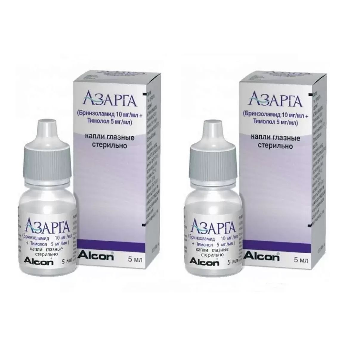 Изображение товара 2Х Азарга капли глазные 5мл