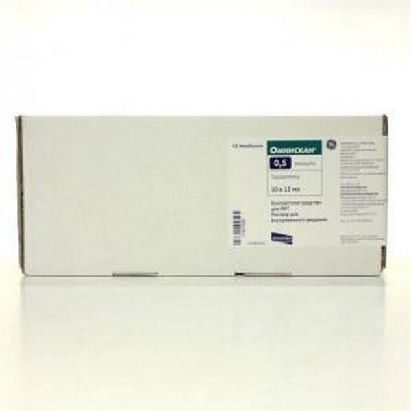 Изображение товара Омнискан раствор для инъекций 0,5ммоль/мл 15мл 10шт
