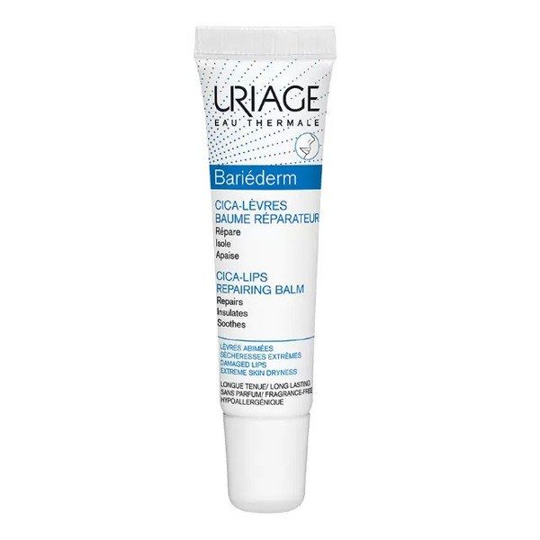 Изображение товара Бальзам для губ защищающий Bariederm-Cica Uriage/Урьяж туба 15мл 2шт