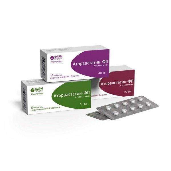 Изображение товара Аторвастатин-Фп таблетки п/о плен. 40мг 30шт
