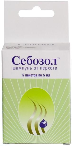 Изображение товара Шампунь от перхоти Себозол 5мл 5шт