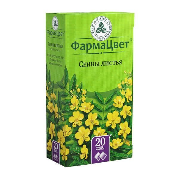 Изображение товара Сенны листья ф/п 1,5г 20шт - натуральное слабительное средство для лечения запоров