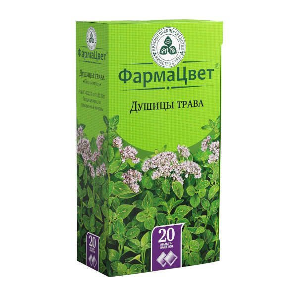 Изображение товара Душица трава фильтр-пакеты 1,5г 20 шт натуральное лекарственное сырье
