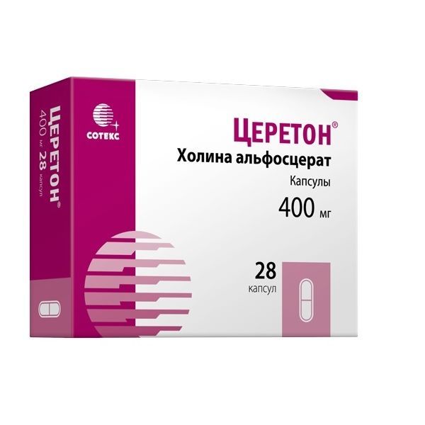 Изображение товара Церетон капсулы 400мг 28шт для улучшения когнитивных функций