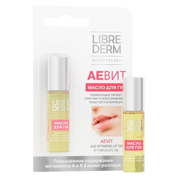 Изображение товара Масло для губ с роллером AEvit Либридерм 7 мл - уход, питание и восстановление