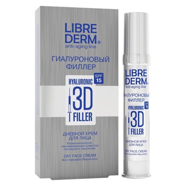 Изображение товара Дневной крем Hyaluronic 3D Filler SPF15 Librederm 30мл