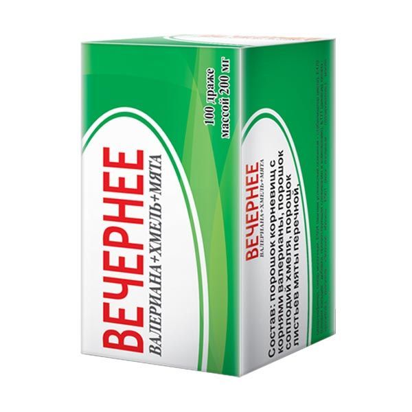 Изображение товара Драже Вечернее валериана+хмель+мята 100 шт Парафарм для сна и нервной системы