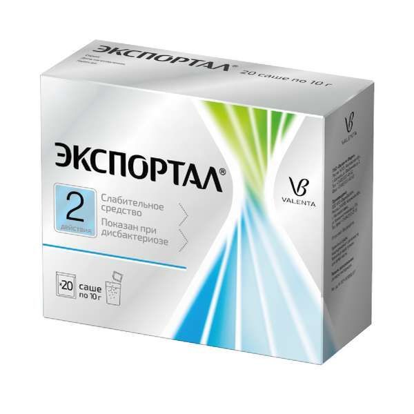 Изображение товара Экспортал порошок для приг. раствора для приема внутрь пак. 10г 20шт