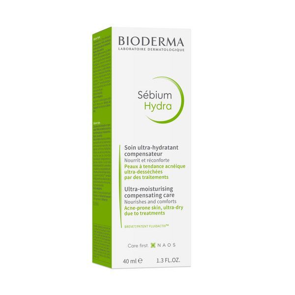 Изображение товара Крем для пересушенной кожи с воспалениями Hydra Sebium Bioderma 40мл увлажняющий и восстанавливающи