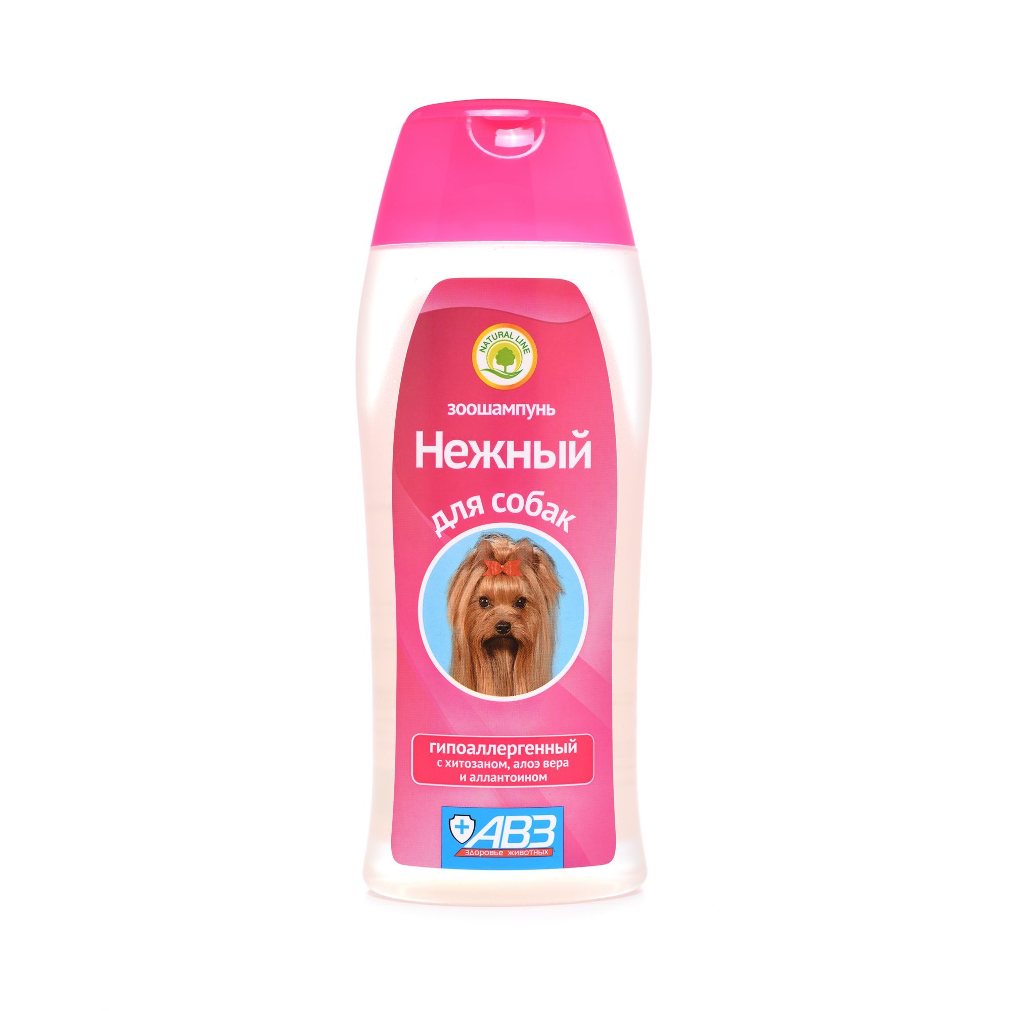 Изображение товара АВЗ Нежный Зоошампунь для собак гипоаллергенный с хитозаном и алоэ вера фл. 270мл