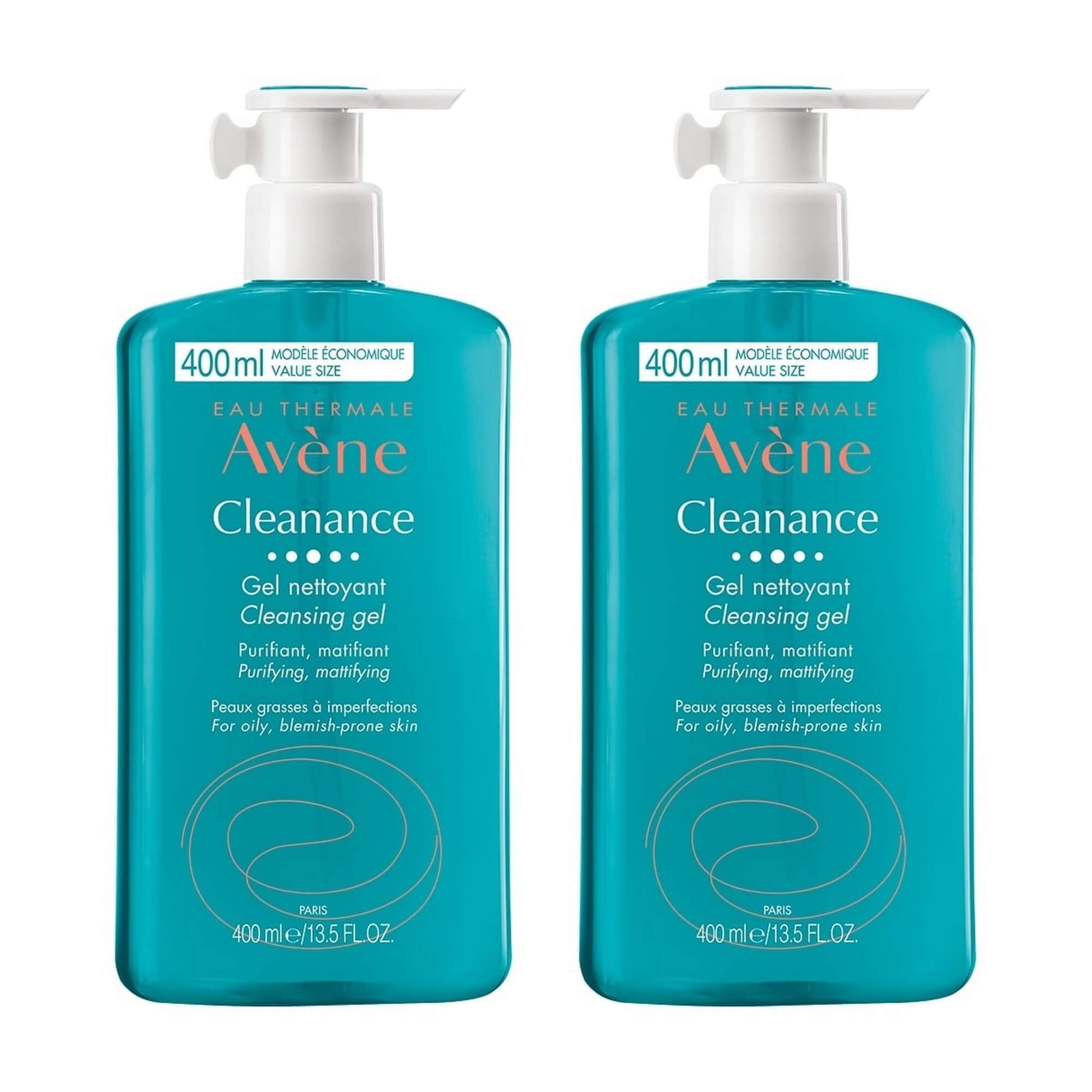 Изображение товара 2Х Гель для лица очищающий матирующий Cleanance Avene/Авен 400мл