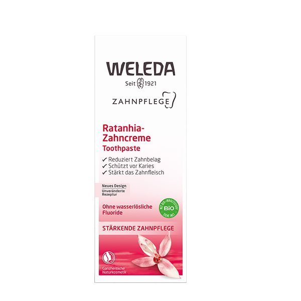 Изображение товара Паста зубная растительная ратания Weleda 75мл для чувствительных десен