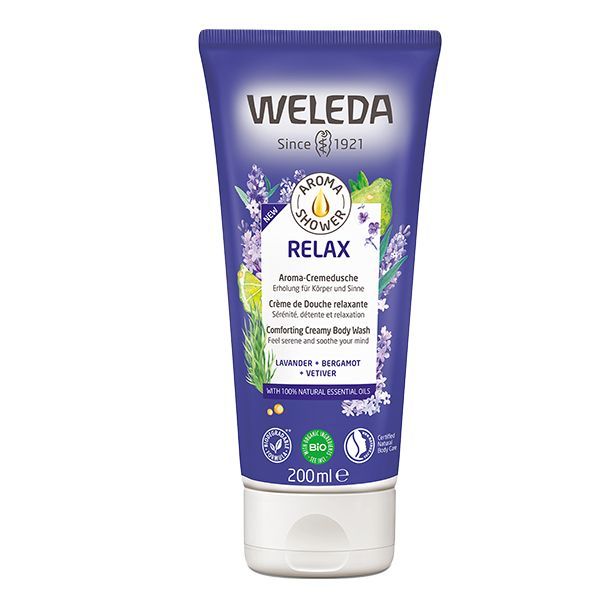 Изображение товара Гель для душа Relax Weleda 200 мл натуральное средство для релаксации и ухода за кожей