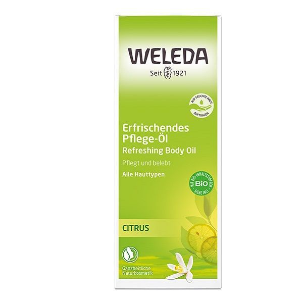 Изображение товара Масло освежающее цитрус фл 100мл натуральное для тела и массажа Weleda