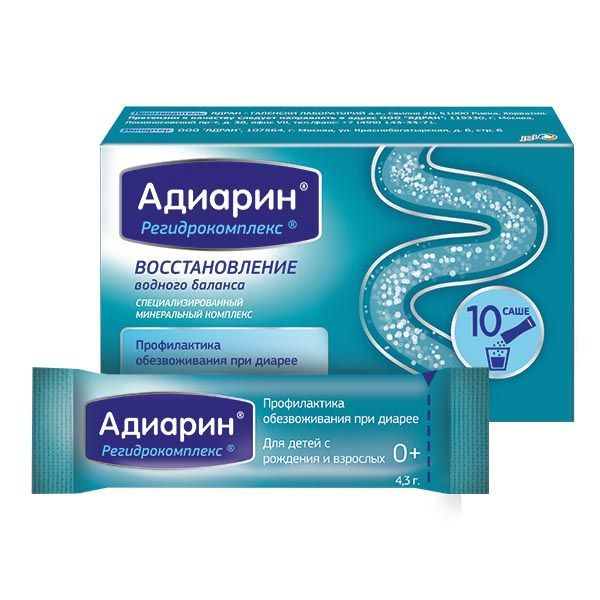 Изображение товара Адиарин Регидрокомплекс порошок для приг. раствора для приема вн. саше 4,3г 10шт