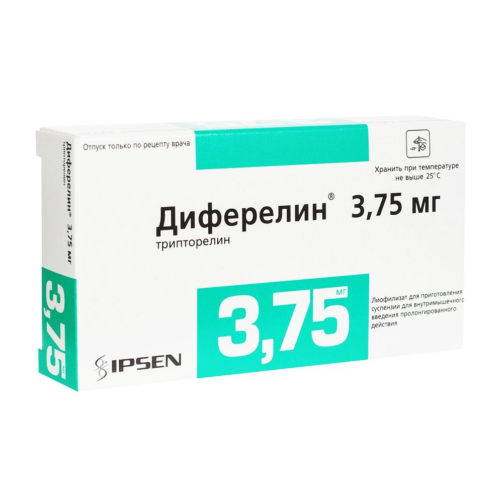Изображение товара Диферелин лиофилизат для в/м введения 3,75 мг 1 шт