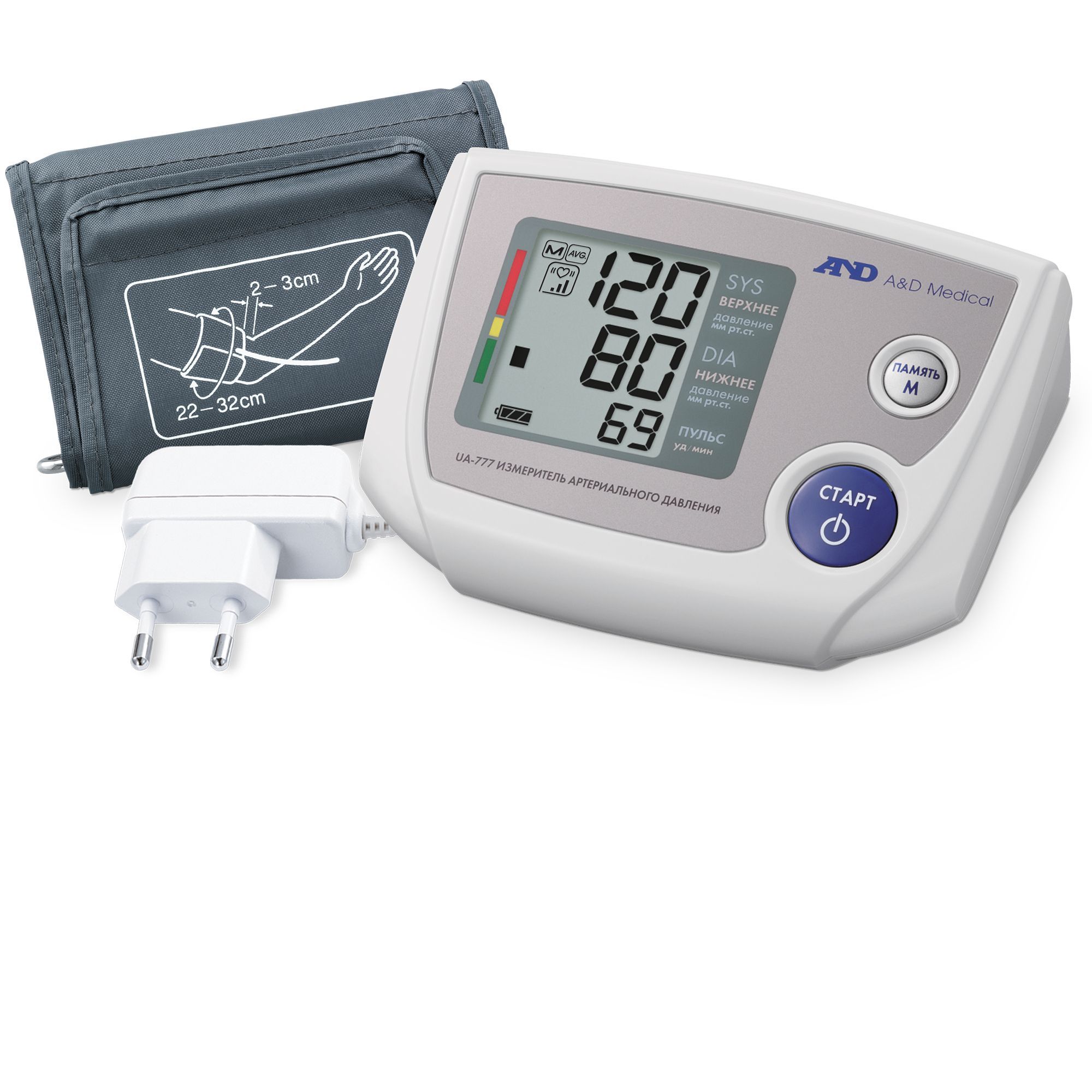 Изображение товара Автоматический тонометр UA-777 от ЭЙ энд ДИ с адаптером